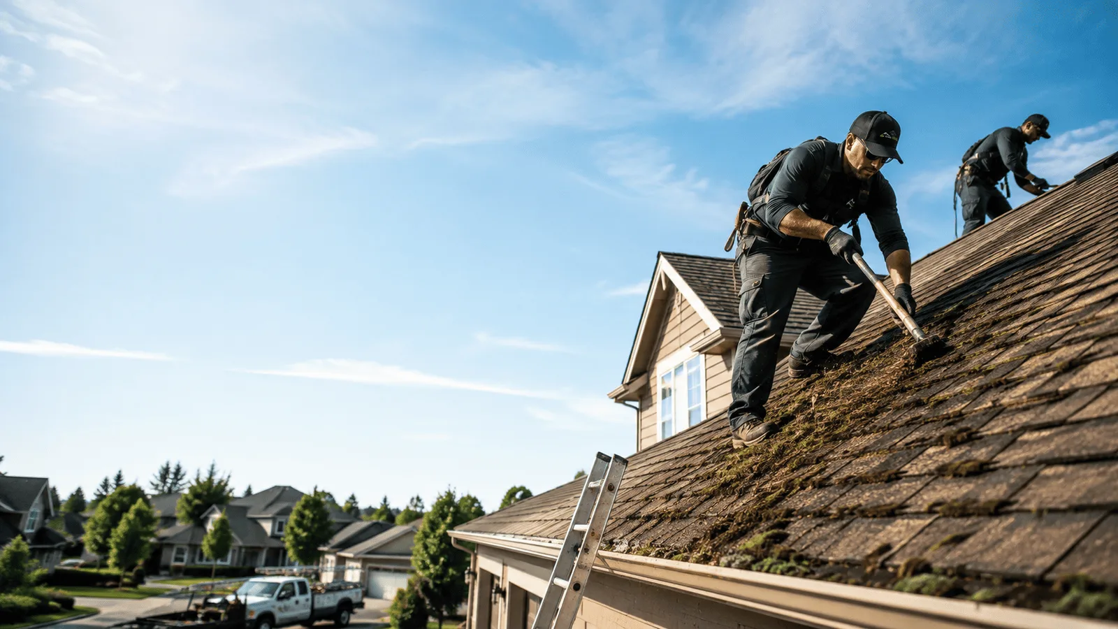 Roof Moss Removal in London, OH near me